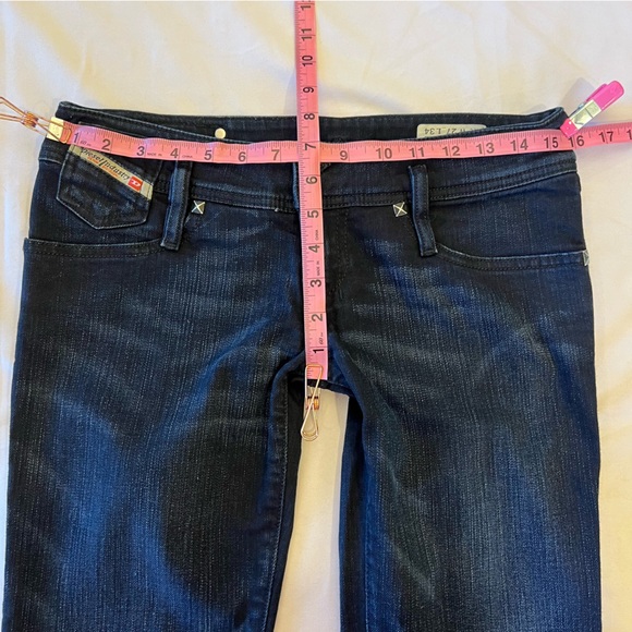 Diesel Matic RARE HTF Embossed Stretch Dark Denim Jeans 27 x 34 EUC - Picture 15 of 16